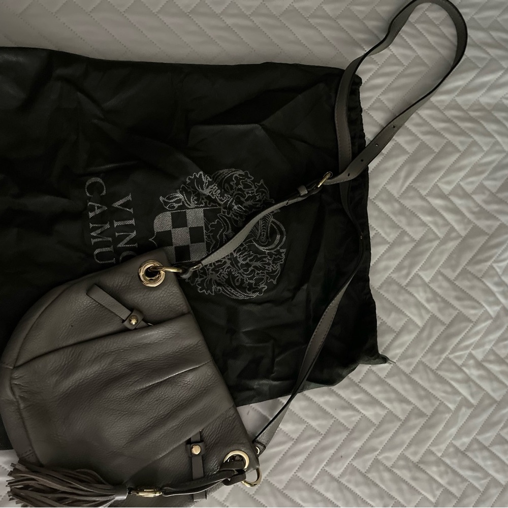 Vince Camuto Cristina crossbody bag in grey in new without tags condition